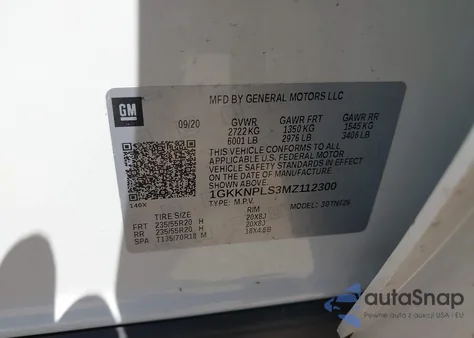 2021 GMC Acadia Fwd Denali from USA, damaged, VIN 1GKKNPLS3MZ112300